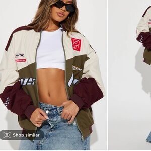 Raceway Oversized Bomber Jacket